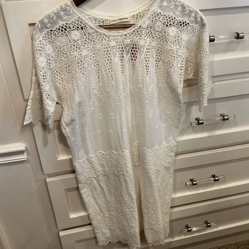 Ulla Johnson White Lace 100% cotton dress - Picture 3 of 9